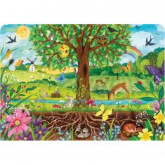 100-teiliges Puzzle: Wunderbare Tierwelt