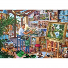 1000 pieces puzzle: works of art