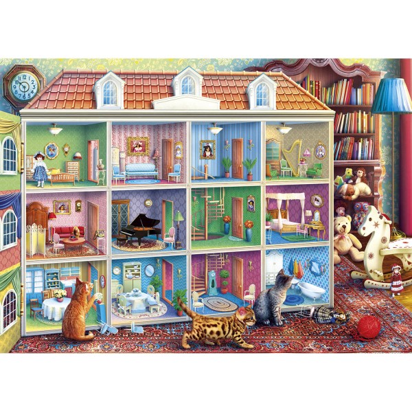 1000 pieces puzzle: curious kittens - Gisbons-G6270