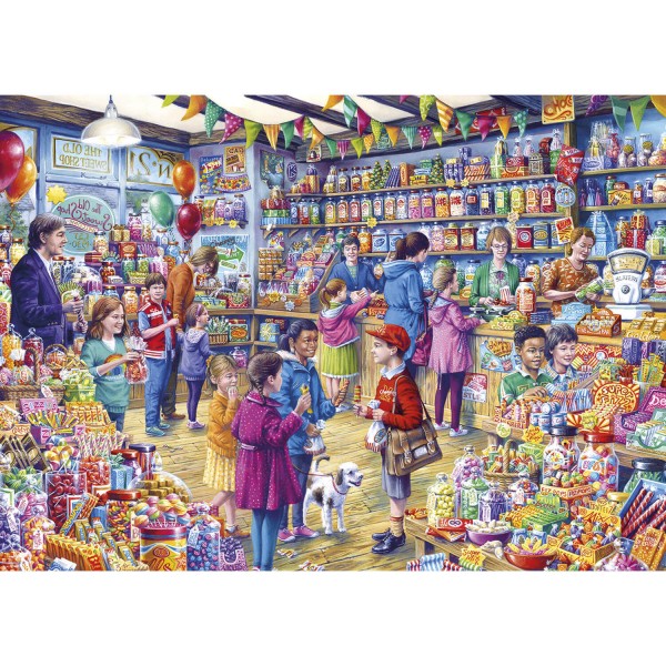 Puzzle 1000 pièces : Vieux magasin de bonbons - Gisbons-G6274