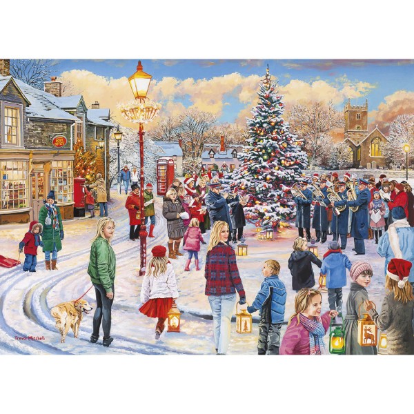 1000 pieces puzzle: Christmas choir - Gisbons-G6275
