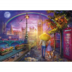 1000 pieces puzzle: Romance by the river