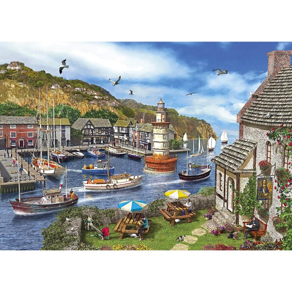 1000 pieces puzzle: Lighthouse bay - Gisbons-G6285