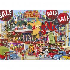 1000 pieces puzzle: Andy Tudor: Interior view of a department store