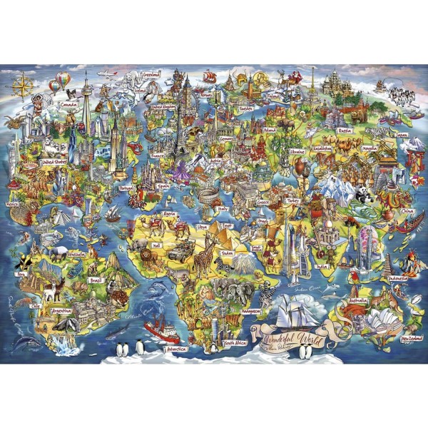 2000 pieces jigsaw puzzle: wonderful world - Gibsons-G8018