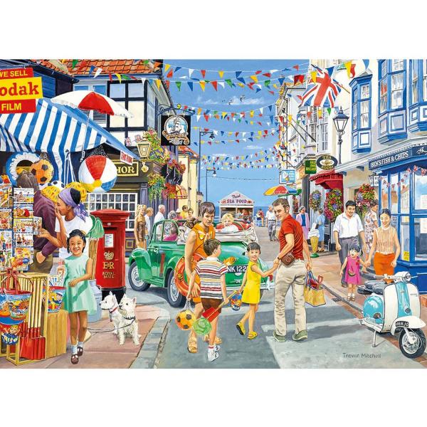 1000 piece puzzle : Heading for the Beach  - Gibsons-G6389