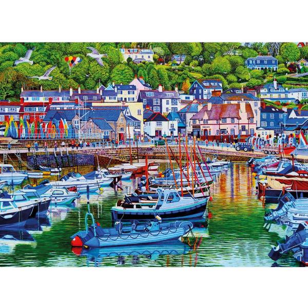 1000 piece puzzle : Lyme Regis Harbour   - Gibsons-G6392