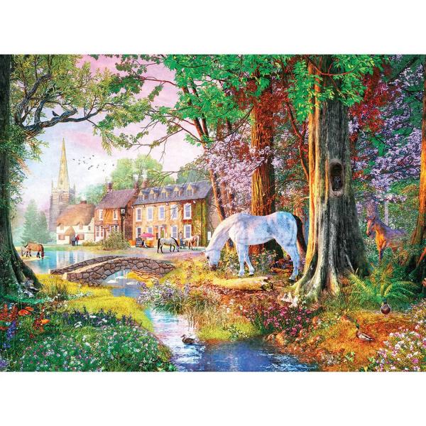 1000 piece puzzle : New Forest Ponies   - Gibsons-G6397