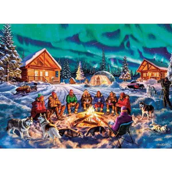 1000 piece puzzle :  A Night of Northern Lights  - Gibsons-G6407