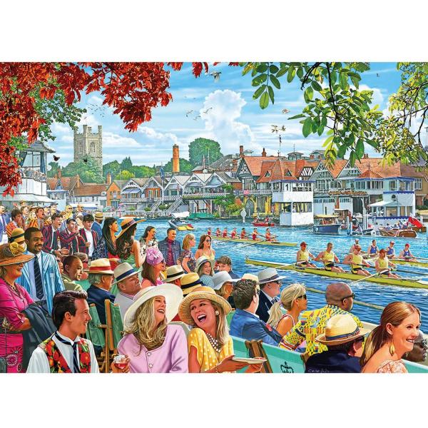 1000 piece puzzle : Rowing at the Regatta  - Gibsons-G6398
