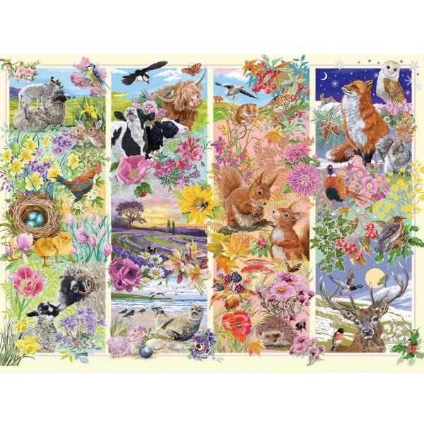 Puzzle 1000 pièces : Au fil des saisons - Gibsons-G6349