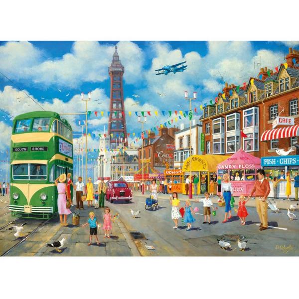 1000 piece puzzle : Blackpool Promenade   - Gibsons-G6351