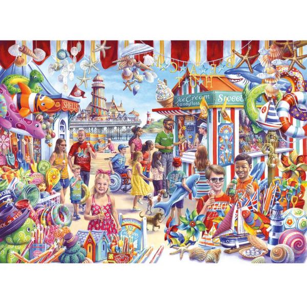 1000 Teile Puzzle : Souvenirs am Meer - Gibsons-G6358