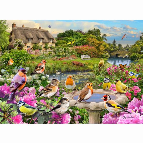 Puzzle 1000 pièces : Chant d'oiseau au bord du ruisseau - Gibsons-G6362