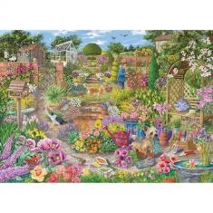 1000 Teile Puzzle : Blühender Garten