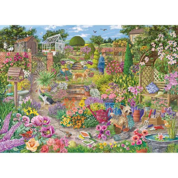 Puzzle 1000 pièces : Jardin fleuri - Gibsons-G6368