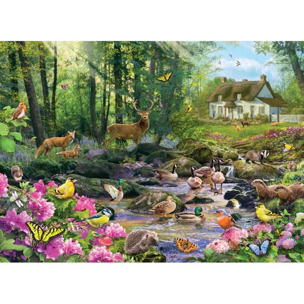 1000 piece puzzle : Woodland Glade   - Gibsons-G6370