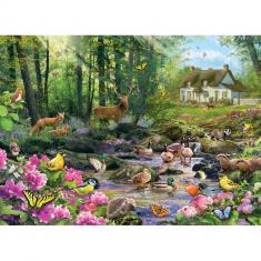 1000 Teile Puzzle : Waldlichtung