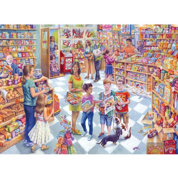 1000 piece puzzle : Village news   - Gibsons-G6354