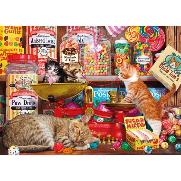 500 pieces puzzle: Little cats and sweets, Steve Read - Gibsons-G3426