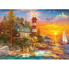 500 piece puzzle : Lighthouse Island  
