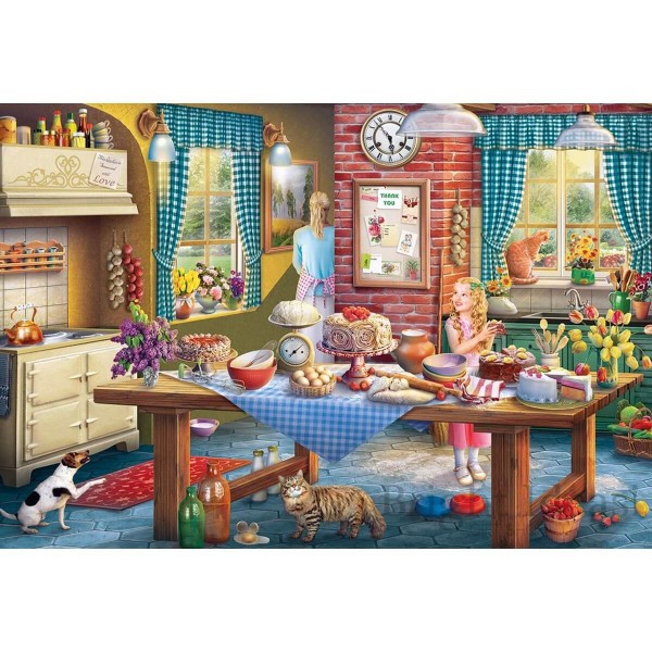 500 pieces puzzle: Sneaky eating - Gibsons-G3116