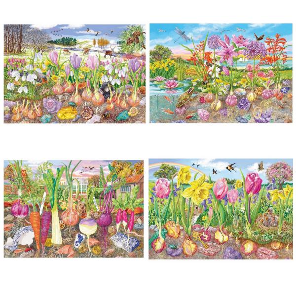 4 x 500 piece puzzle : Roots & Shoots   - Gibsons-G5066