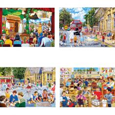 4 x 500 piece puzzle : School Days  