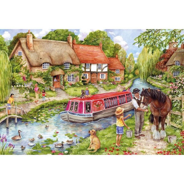 500 pieces Jigsaw Puzzle: Sunny Cruise, Debbie Cook - Gibsons-G3120