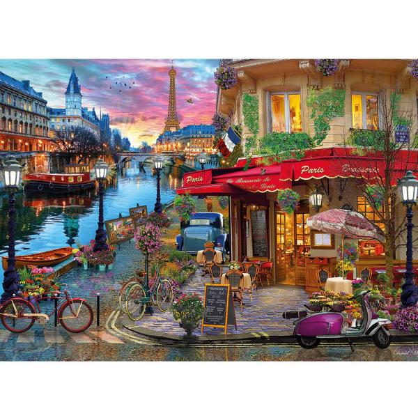 Puzzle 500 pièces XL : Coucher de soleil sur la Seine - Gibsons-G3561