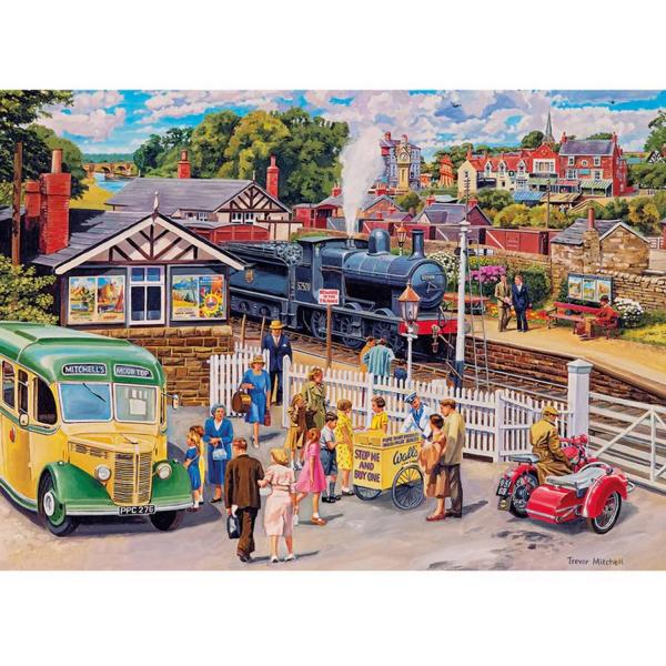 500 XL piece puzzle : Treats at the Station  - Gibsons-G3556