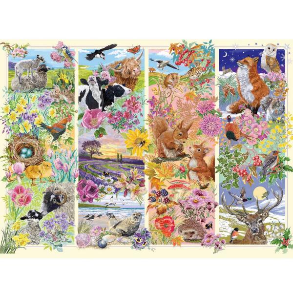 500 XL piece puzzle : Through the Seasons   - Gibsons-G3557