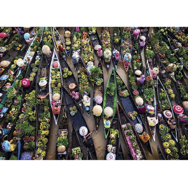500 piece puzzle : Floating Market - Gibsons-G3601