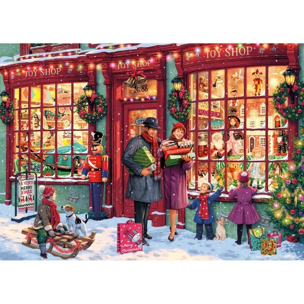 1000 pieces puzzle: Toy store for Christmas, Steve Read - Gibsons-G6252
