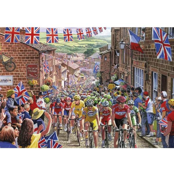 500 Pieces Jigsaw Puzzle : Le Tour de Yorkshire by Steve Crisp - Gibsons-G3429