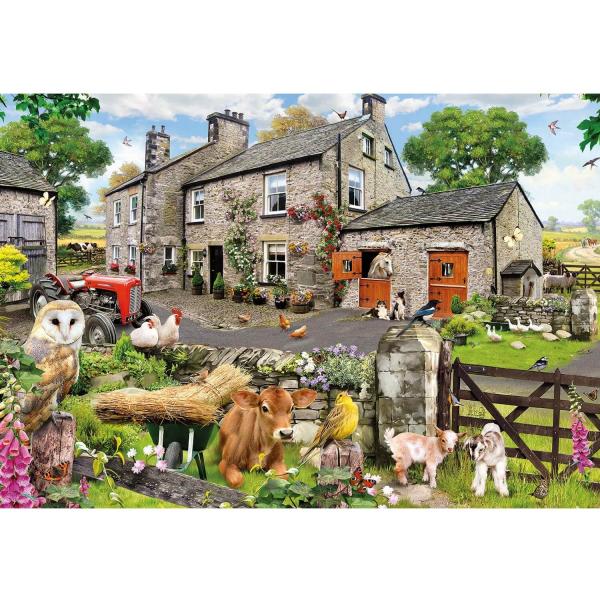 100XXL Pieces Jigsaw Puzzle: Howard Robinson's Farmyard Friends - Gibsons-G2217