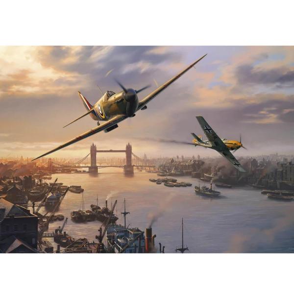 500 pieces jigsaw puzzle: Spitfire Skirmish, Nicolas Trudgian - Gibsons-G3112