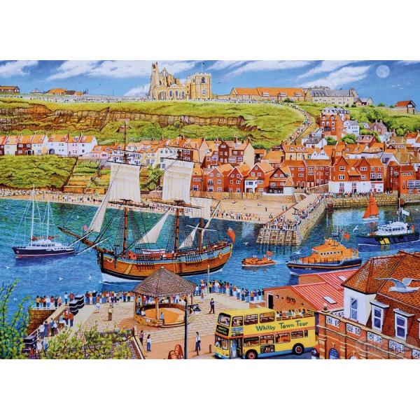 500 piece puzzle : Endeavour Whitby  - Gibsons-G3436