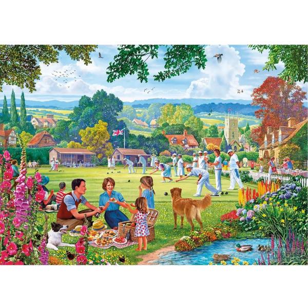 100 pieces XXL puzzle: Bowling by the brook - Gibsons-G2224