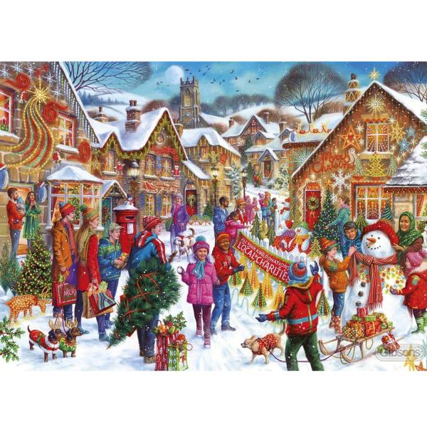1000 Teile Puzzle: Christmas Limited Edition: Erleuchte die Nacht - Gibsons-G2021