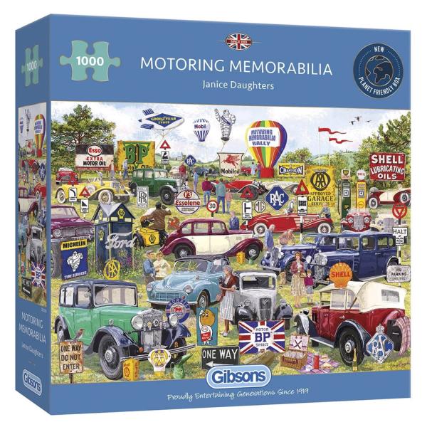 1000 pieces puzzle: Car driving memories - Gibsons-G6306