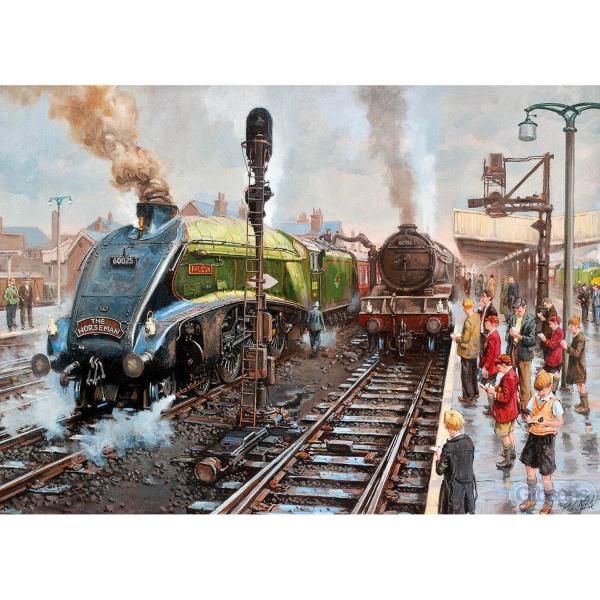 1000 pieces puzzle: Spotters at Doncaster - Gibsons-G6317