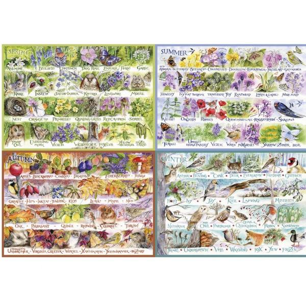2000 pieces jigsaw puzzle : Woodland Seasons, Val Goldfinch - Gibsons-G8014