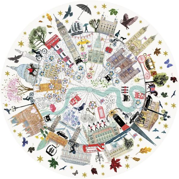 Puzzle circular de 500 piezas: edificios de Londres - Gibsons-G3700