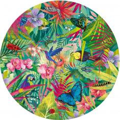 500 pieces circular puzzle: Tropical