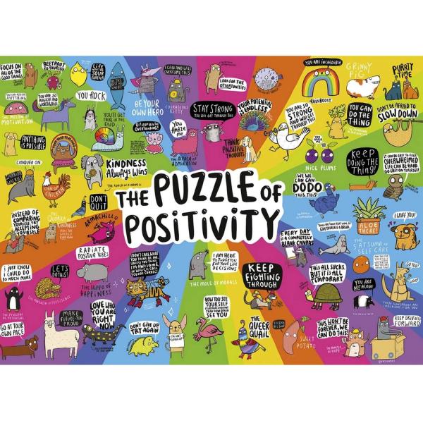 1000 pieces jigsaw puzzle: Puzzle of positivity - Gibsons-G6608