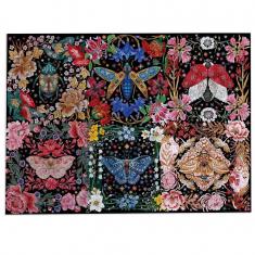 Puzzle 1000 pièces : Coléoptères en fleurs