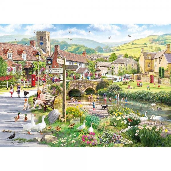Puzzle 1000 pièces : Canards et pataugeoire - Gibsons-G6433