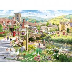 Puzzle 1000 pieces : Puddle Ducks & Paddling   