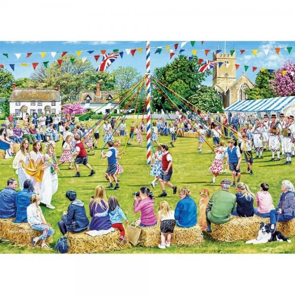 Puzzle 1000 pièces : Autour du mât de mai - Gibsons-G6429